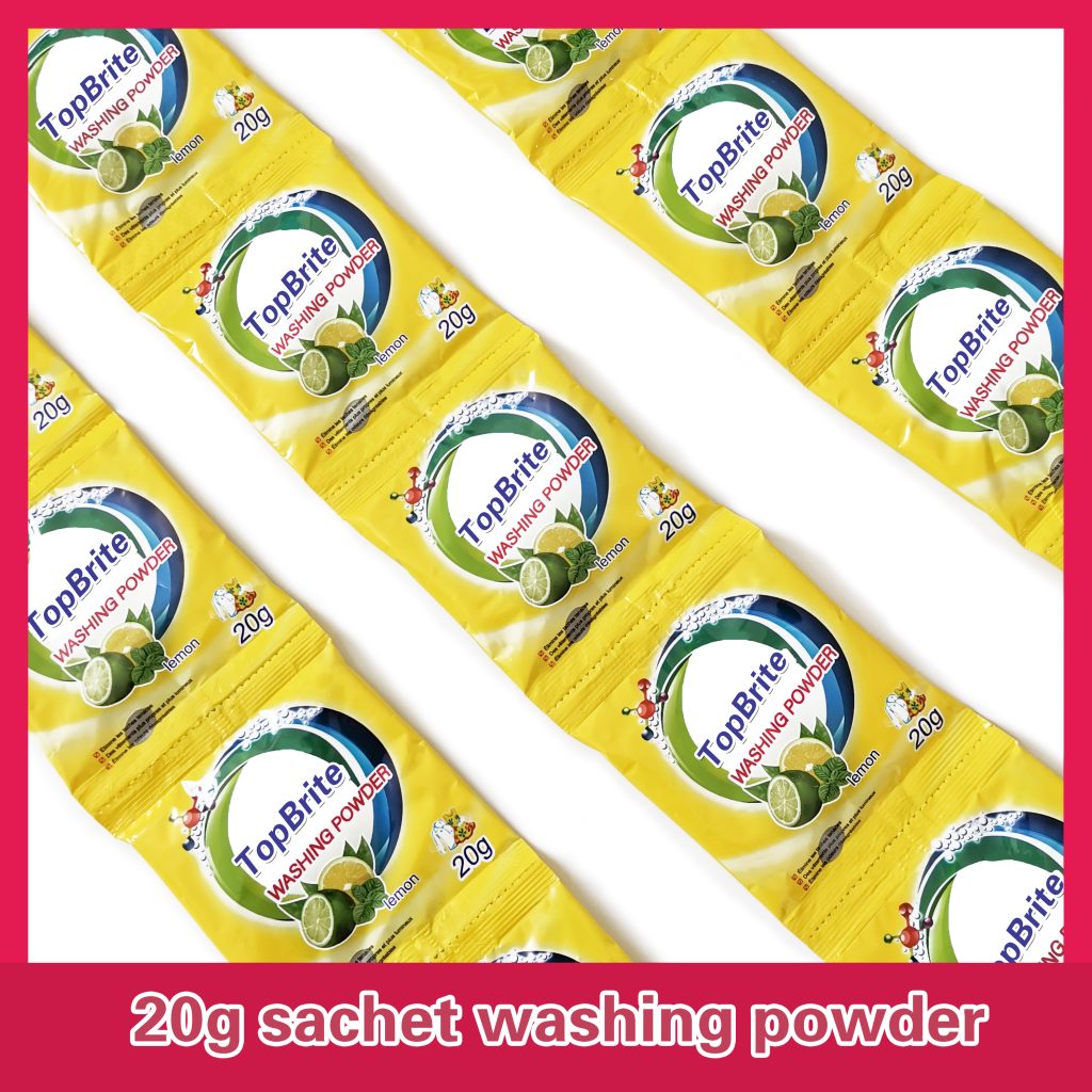 20g sachet washing powder Laundry Detergent and Stain Remover Products