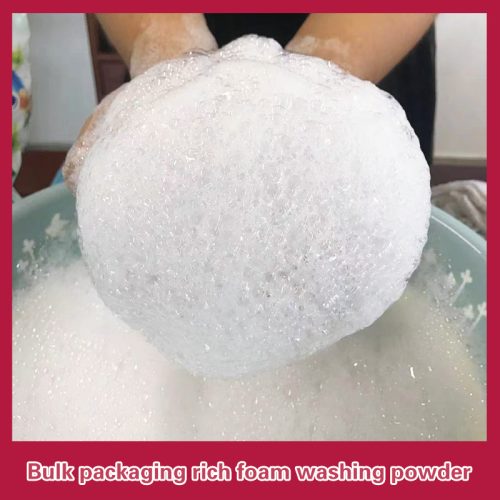 Bulk packaging rich foam washing powder