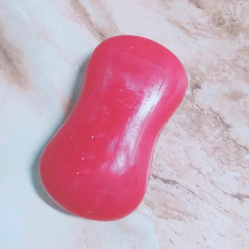 red pomegranate bath soap